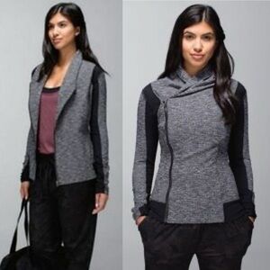 Lululemon Bhakti Yoga Jacket Coco
Pique Black Sz  6